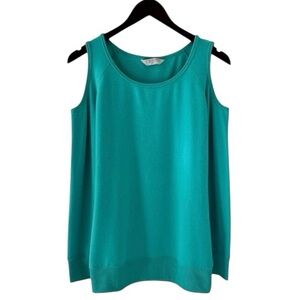 Boston Proper Seafoam Green Long Sleeve Cold Shoulder Sweatshirt Size Small